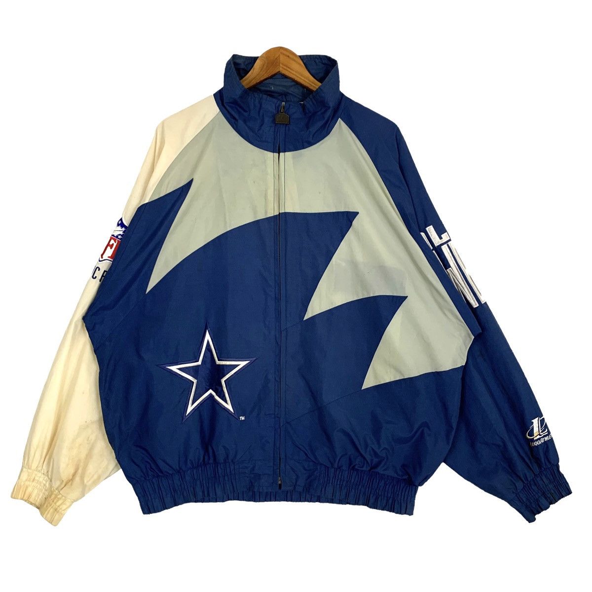 Vintage - Vtg NFL Authentic Pro Line Dallas Cowboys Windbreaker Jacket - 1