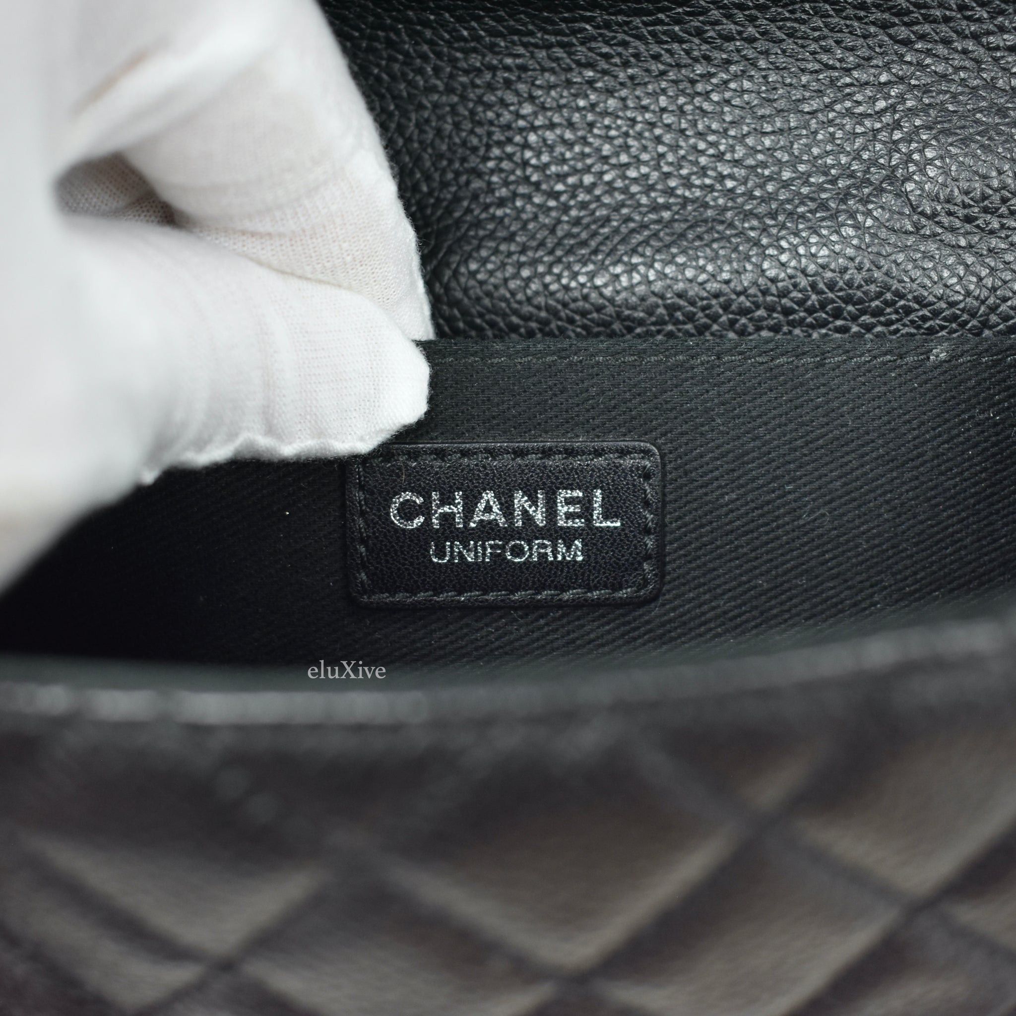 Chanel Black Quilted Leather 2.55 Reissue Uniform Belt Bag - 8