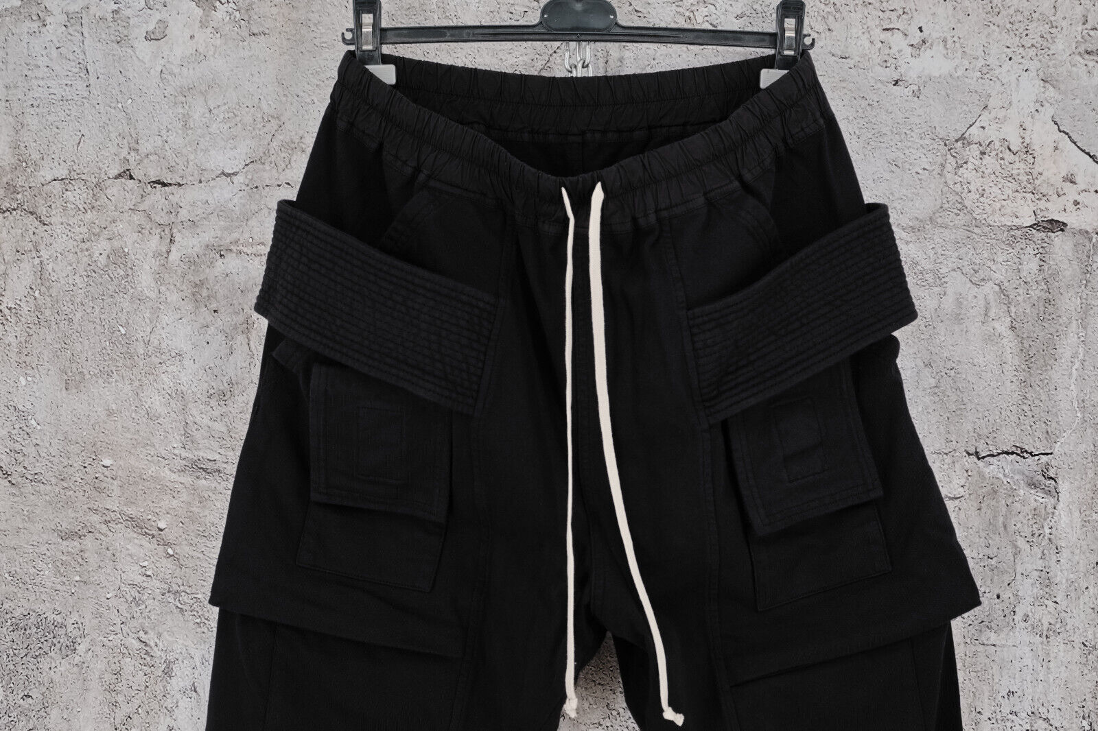  BNWT Rick Owens Drkshdw Cargo Creatch Cotton Pants in Black - 4