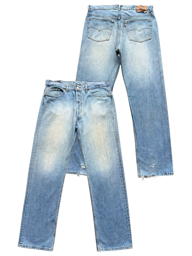 Vintage 90s Levis 501 USA Stonewash Denim Jeans 36x32 - 1