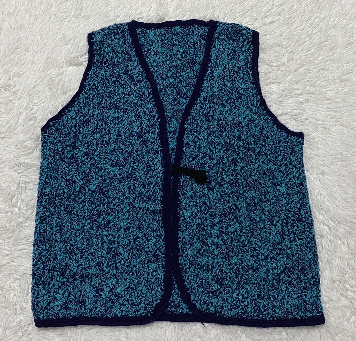 Cardigan - Sleeveless Knitted Sweater Cardigan - 1