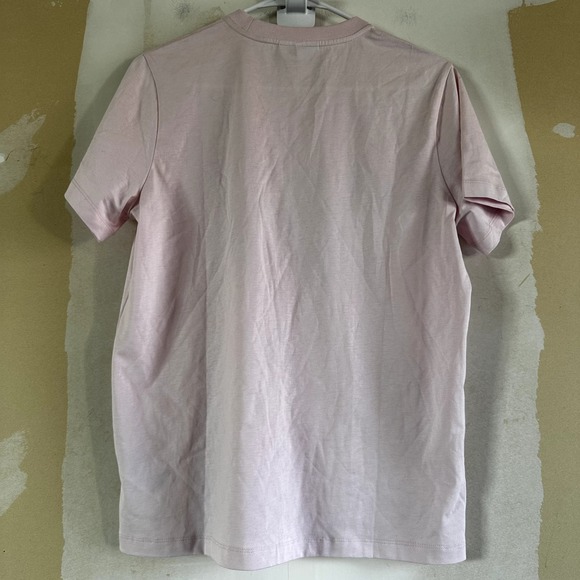 Ganni Butterfly T Shirt Crew Neck Graphic Print Basic 100% Cotton Pink XS NWOT - 7