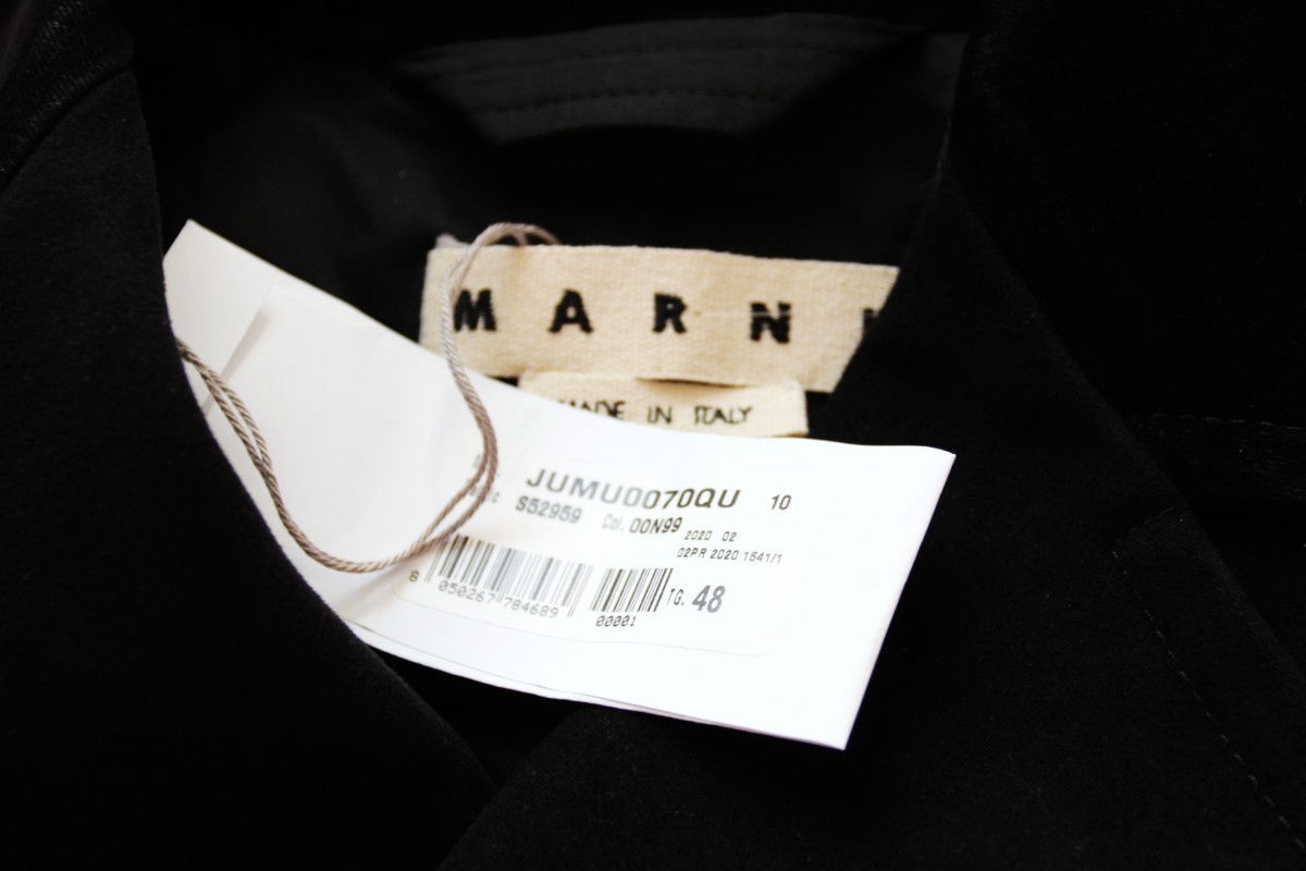 BNWT AW20 MARNI DOUBLE BREASTED SUEDE COTTON COAT 48 - 10