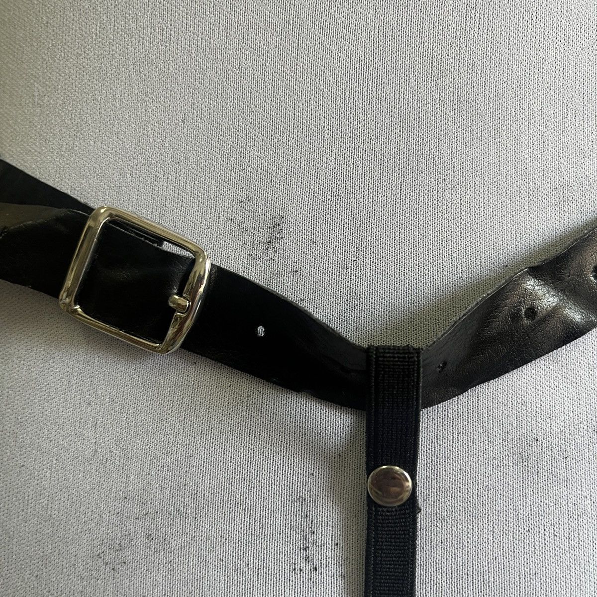 If Six Was Nine - Bondage Sexy PU Leather Strap Style String - 8