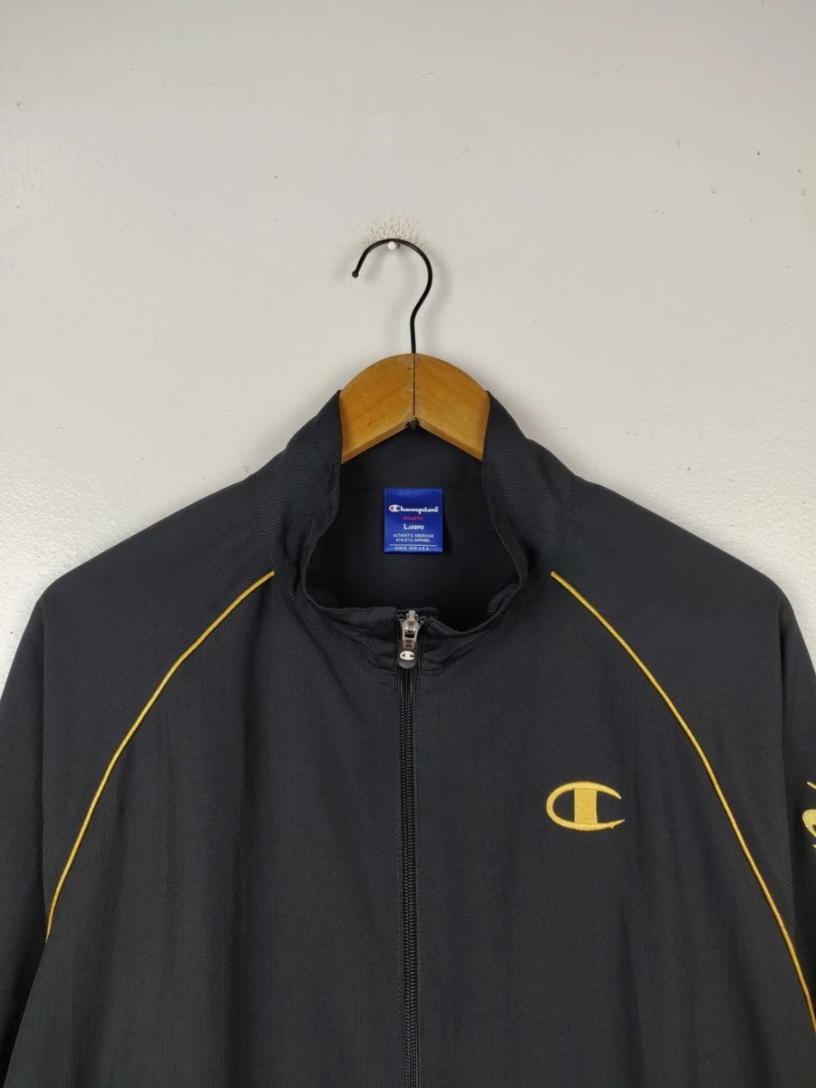 Vintage Gold Windbreaker Sweater Jacket - 3