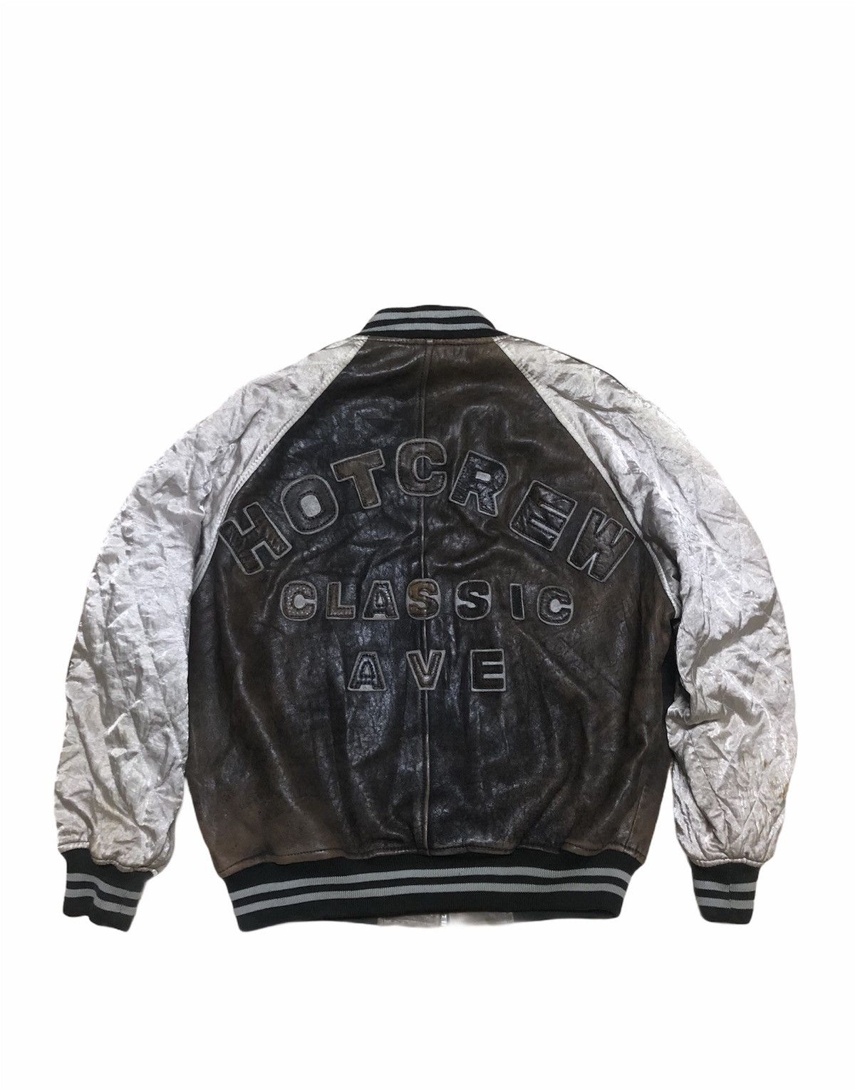 Vintage 80’s HOT CREW Leather Varsity Jacket - 5