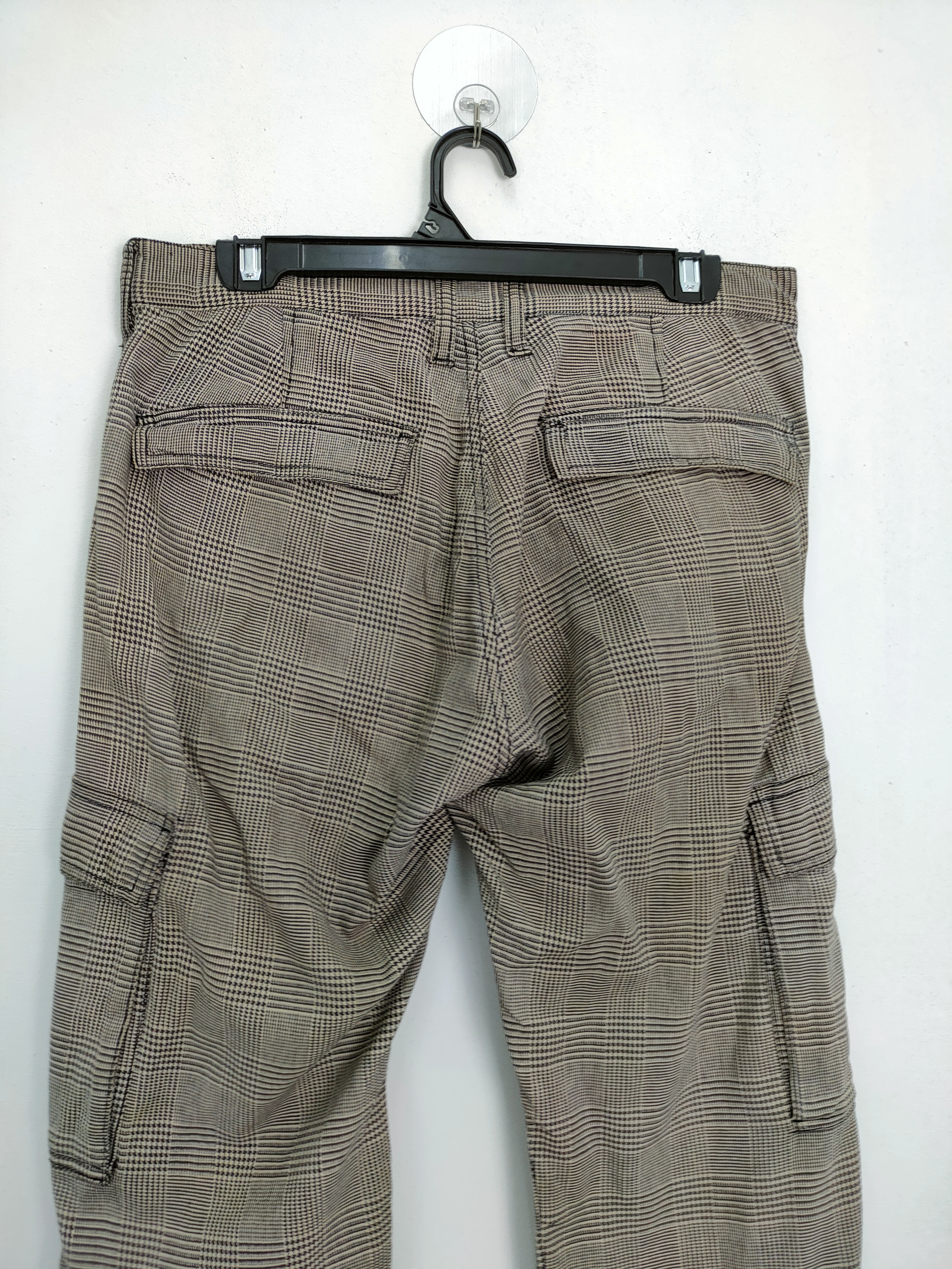 Designer - Global Work Checkered Tartan Cargo Pants - 11