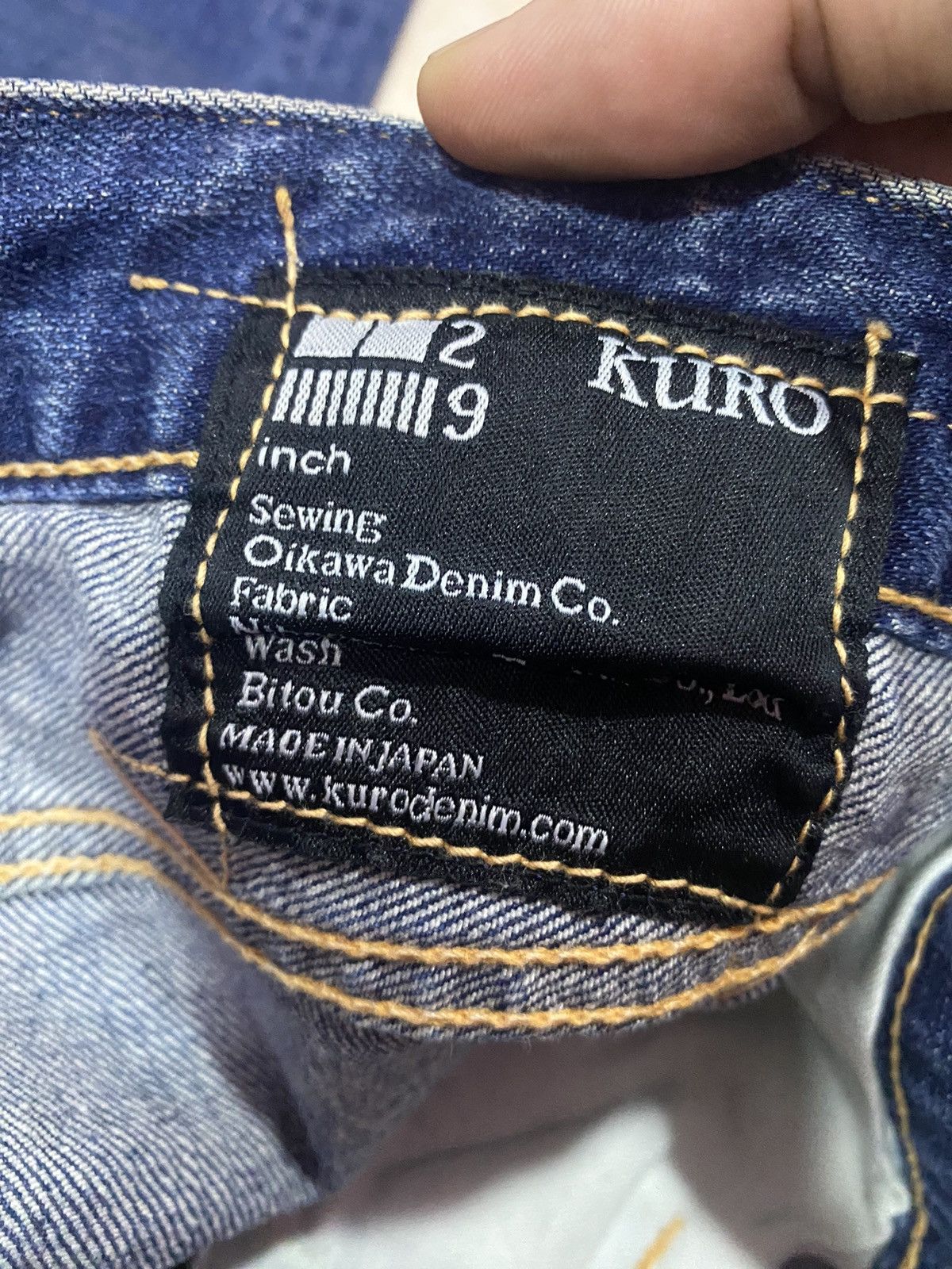 KURO Diamante Japanese Selvedge Denim Jeans - 10