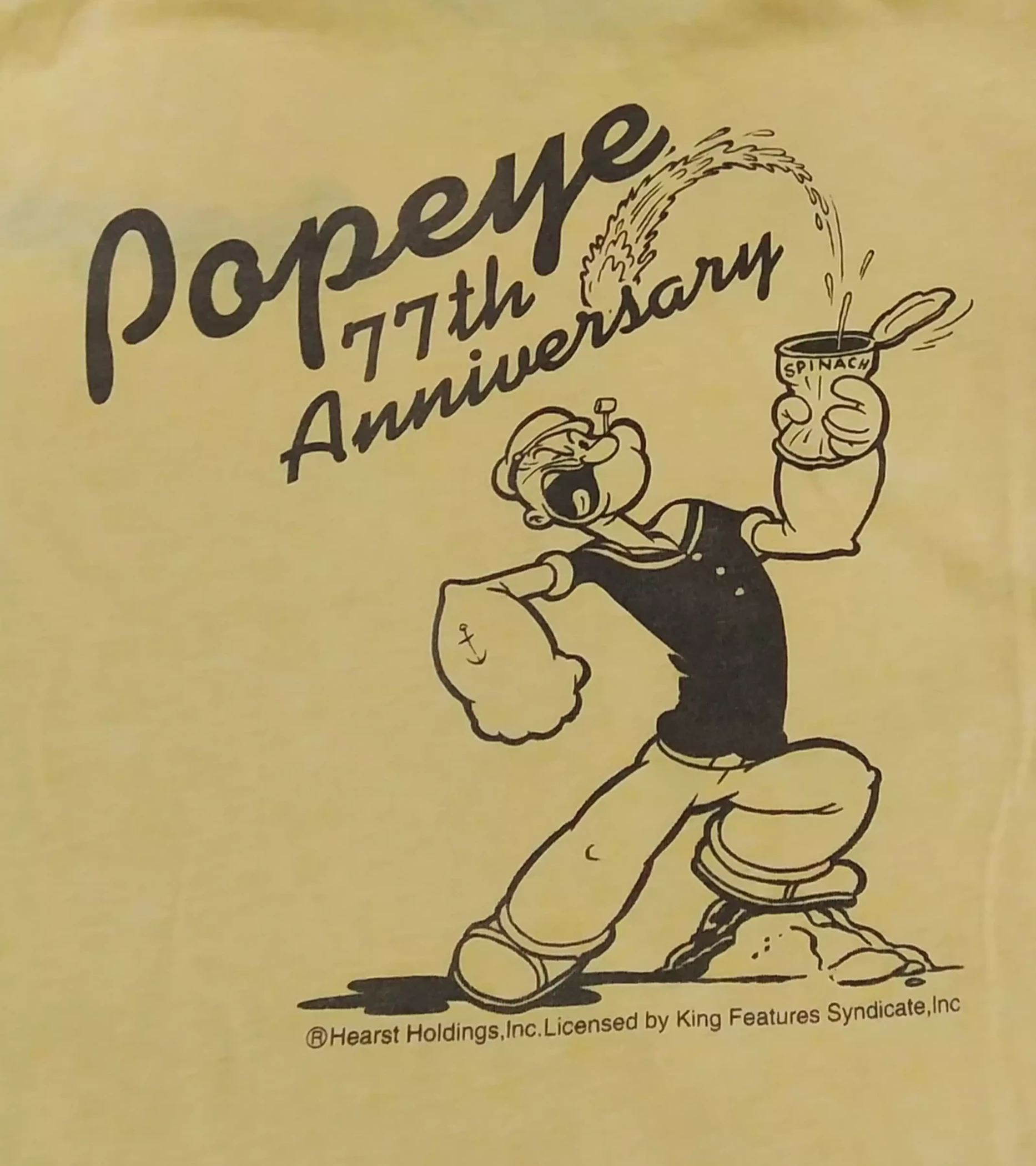 Comics - Popeye T-Shirt Cartoon Graphic Tee ringing - 3