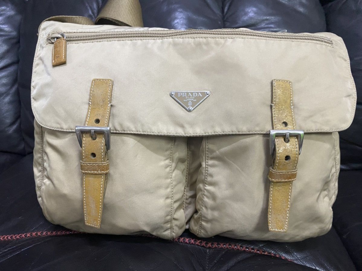 Authentic Prada Tessuto Nyalon Messenger Shoulder Bag - 3