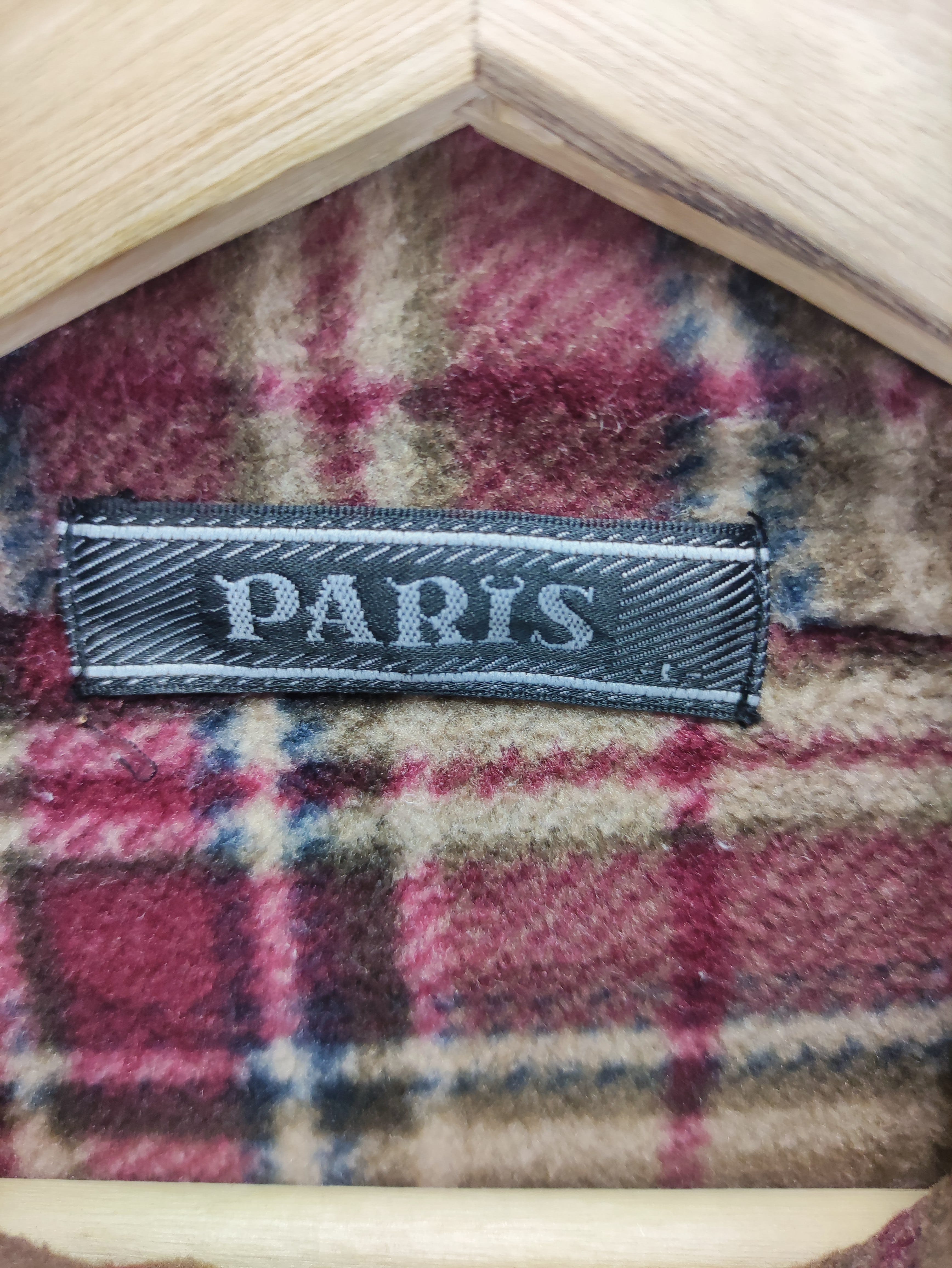 Vintage Sweater Jacket Fleece Zipper By Paris - 3