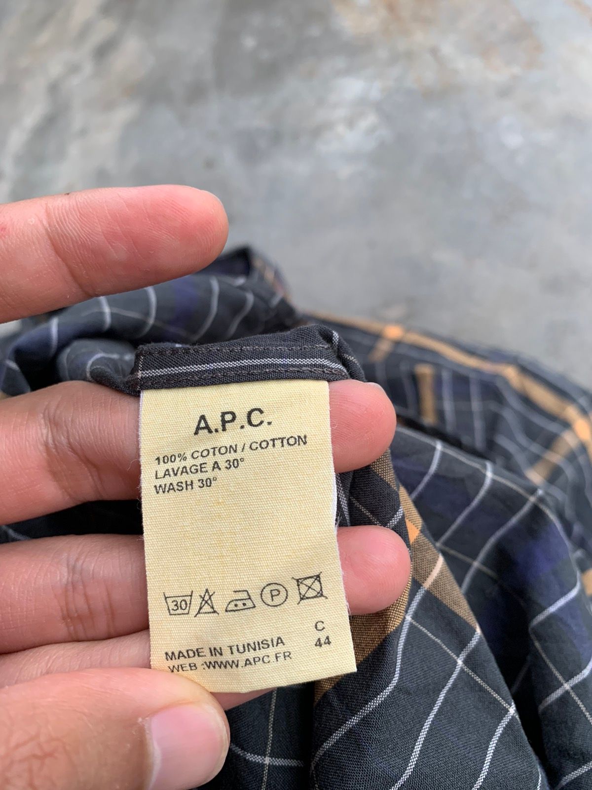 A.P.C Checkered Button Up Shirt - 4