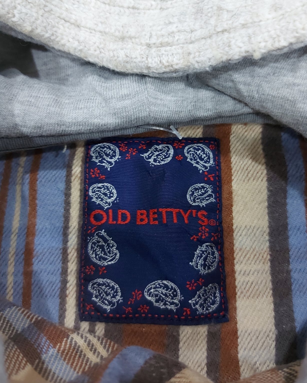 Designer - RARE! VTG OLD BETTY'S by KENSHO ABE PLAID HOODIE FLANNEL - 5