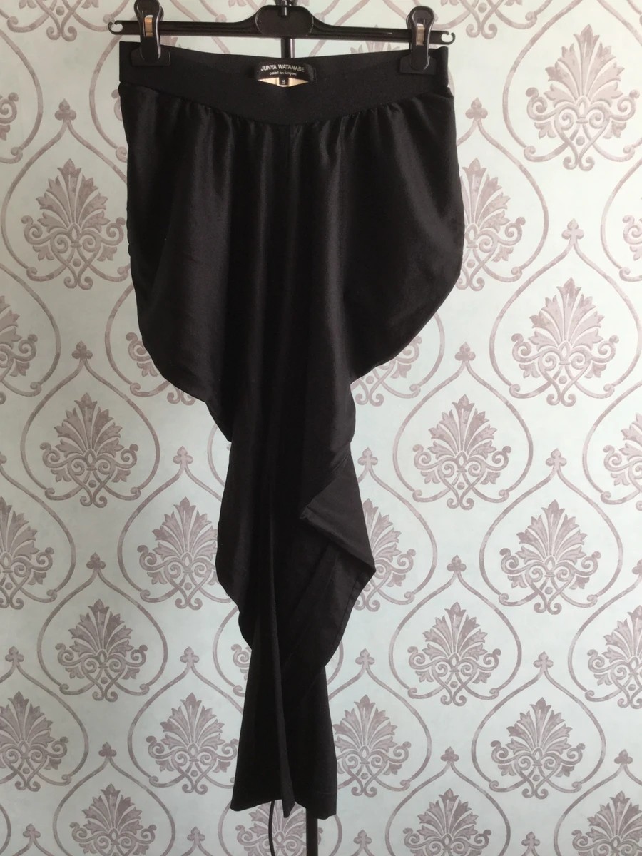 Round silk polyester avant-garde pants by a - 1