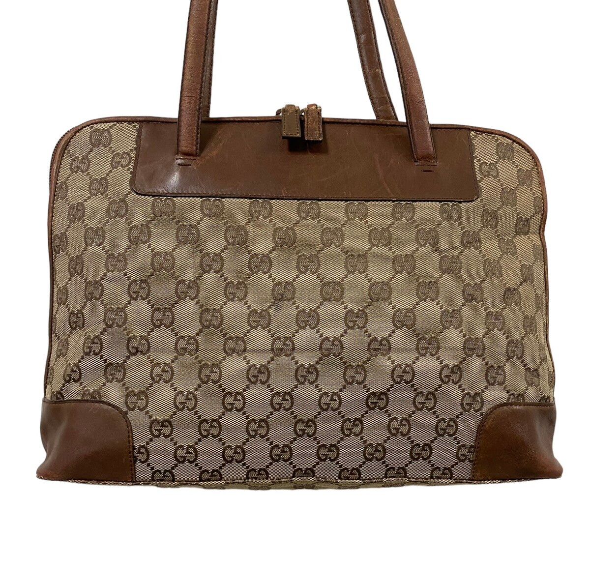 Vtg🔥Authentic Gucci GG Canvas Handbag - 3