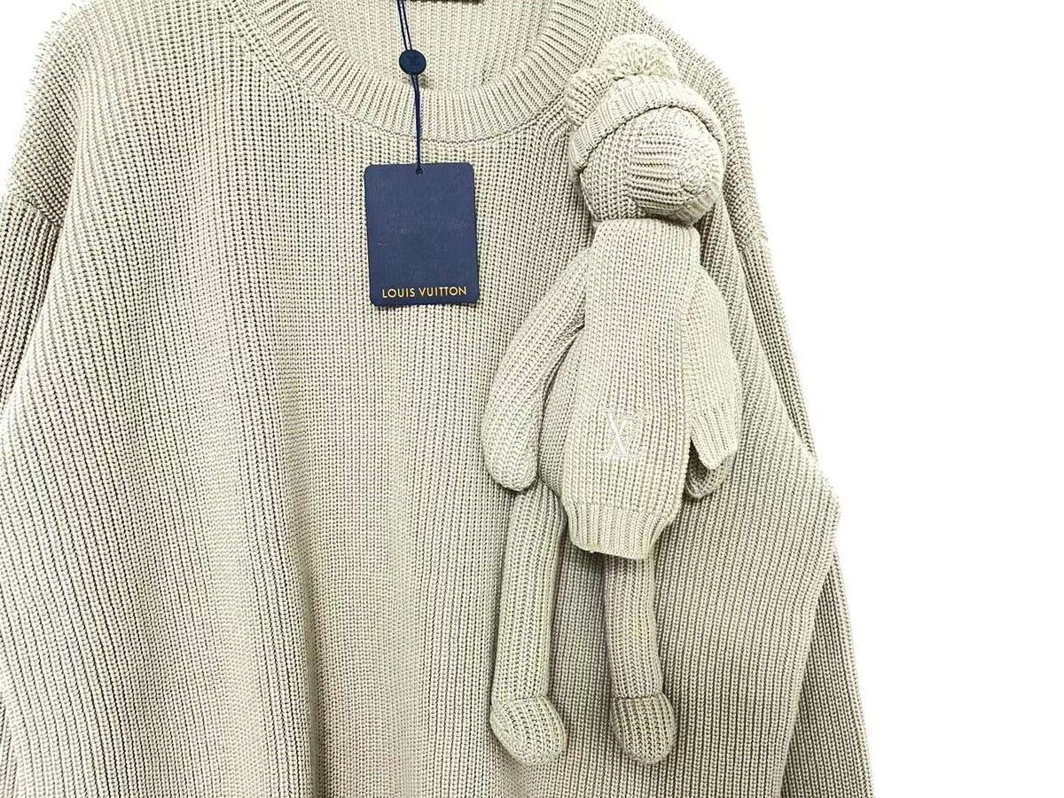 Teddy puppet toy doll knit sweater - 3