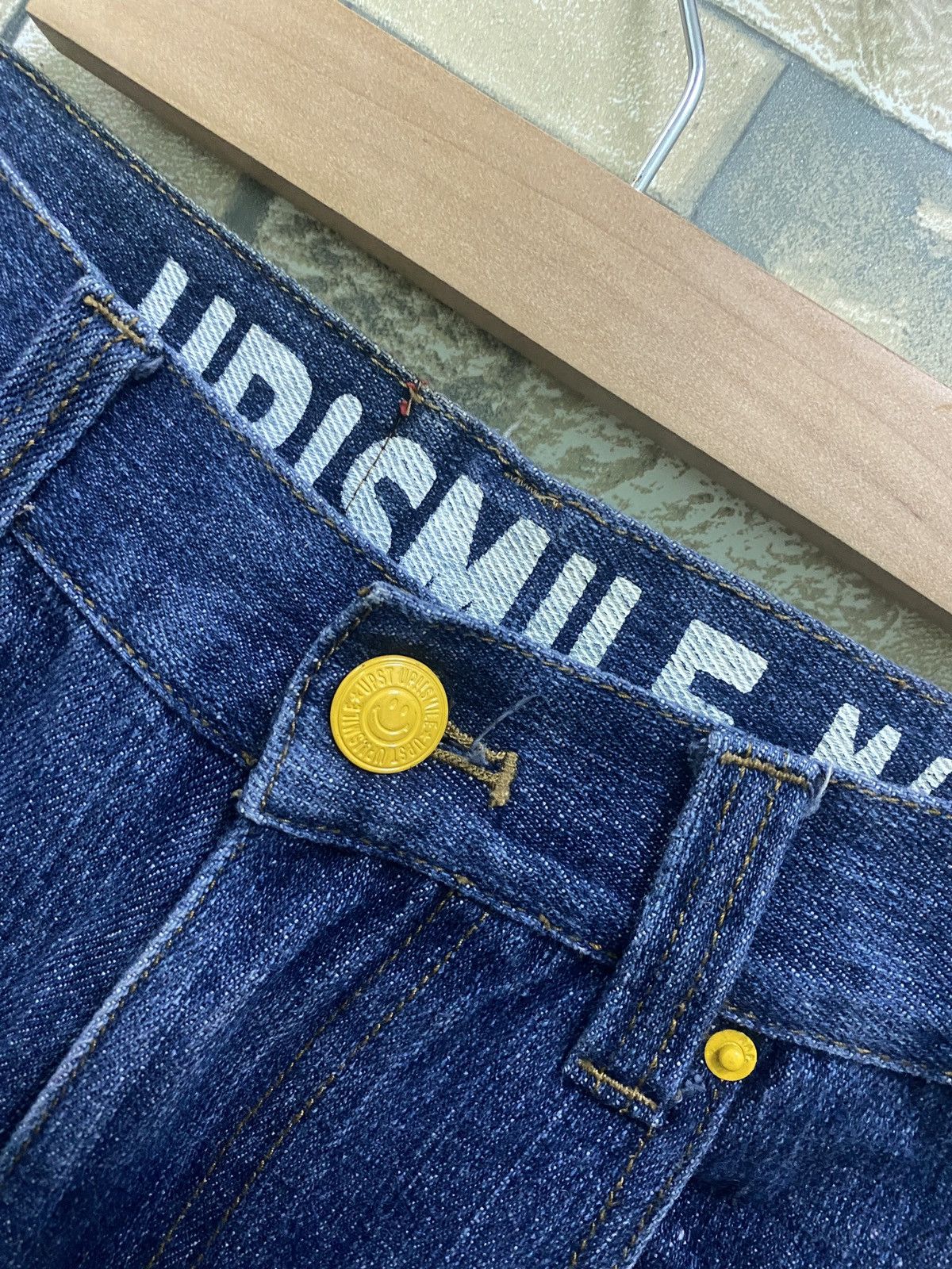 Designer - UPSMILE X RHP Smiley Pocket Hysteric Glamour Style Denim - 9