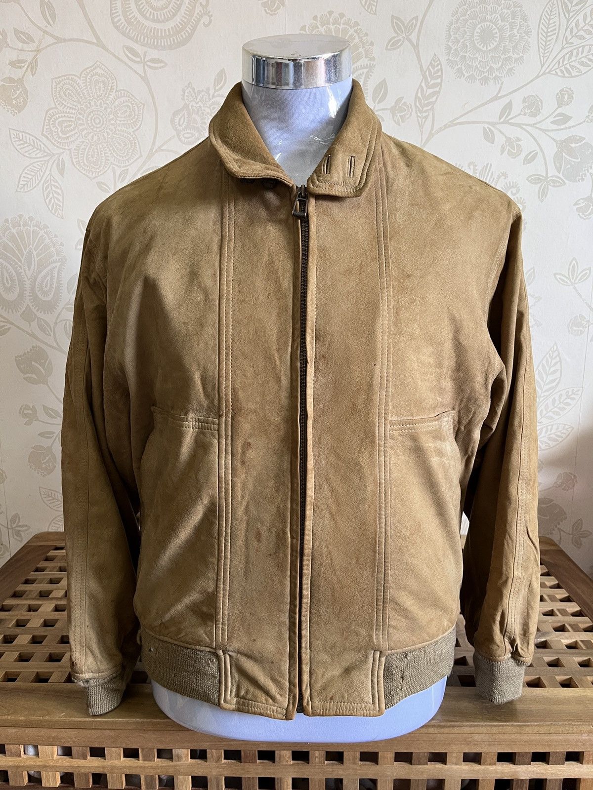 Bjorn Borg Rare Genuine Leather Ripped Jacket Vintage 80s - 17