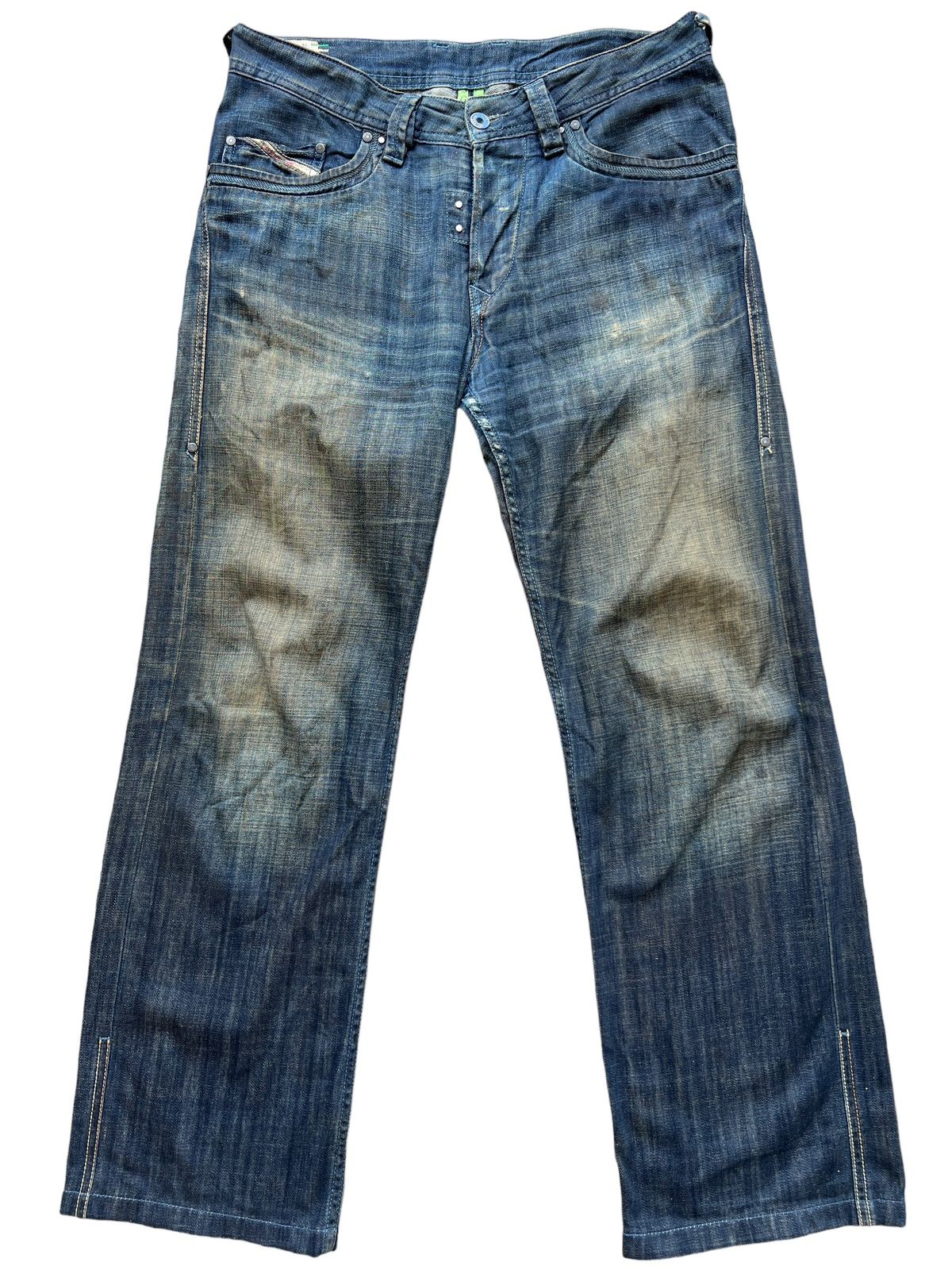 Vintage Diesel Industry Distressed Denim Jeans 34x30 - 2