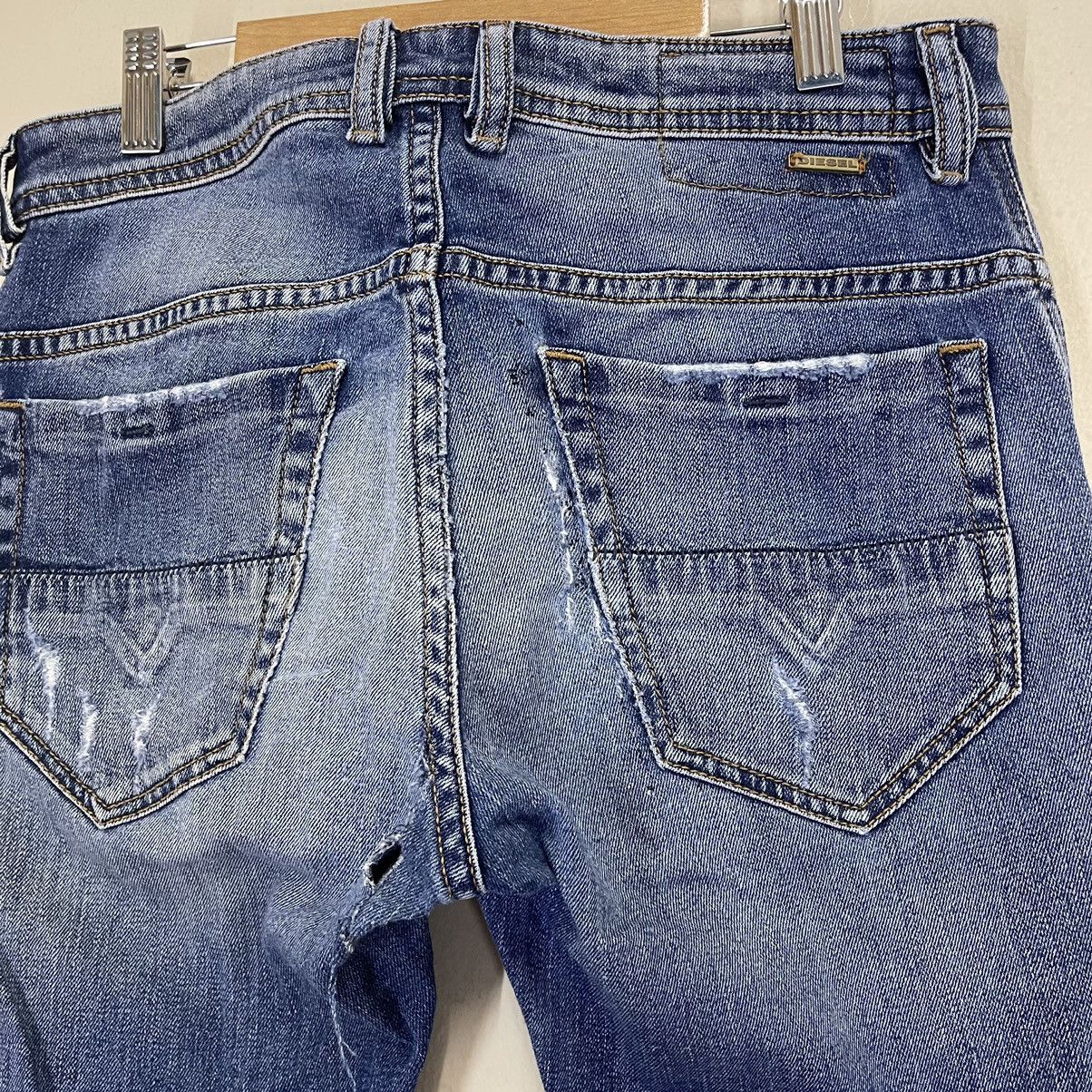 Diesel Industry Thommer Slim Skinny Distressed Jeans - 9