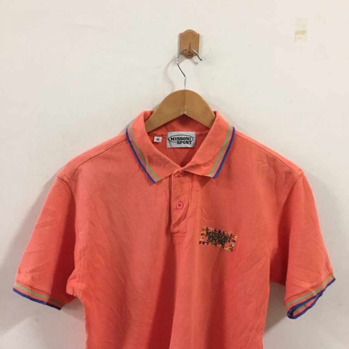 Missoni Sport Polo shirt size m medium orange - 2