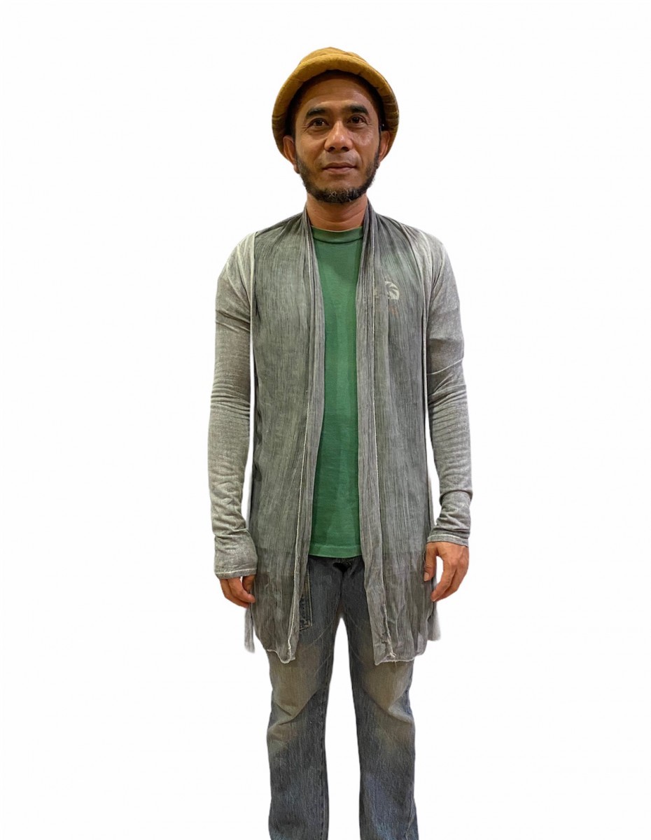 Cardigan - Silk Cotton Shawl Cardigan Made in Italy - 1