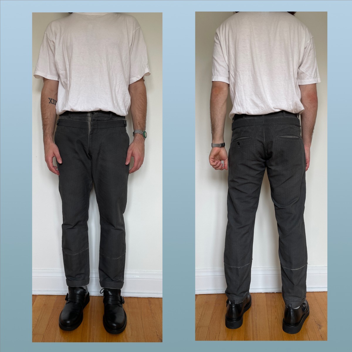 CDGH+ Double resin coated pants (2002) - 7