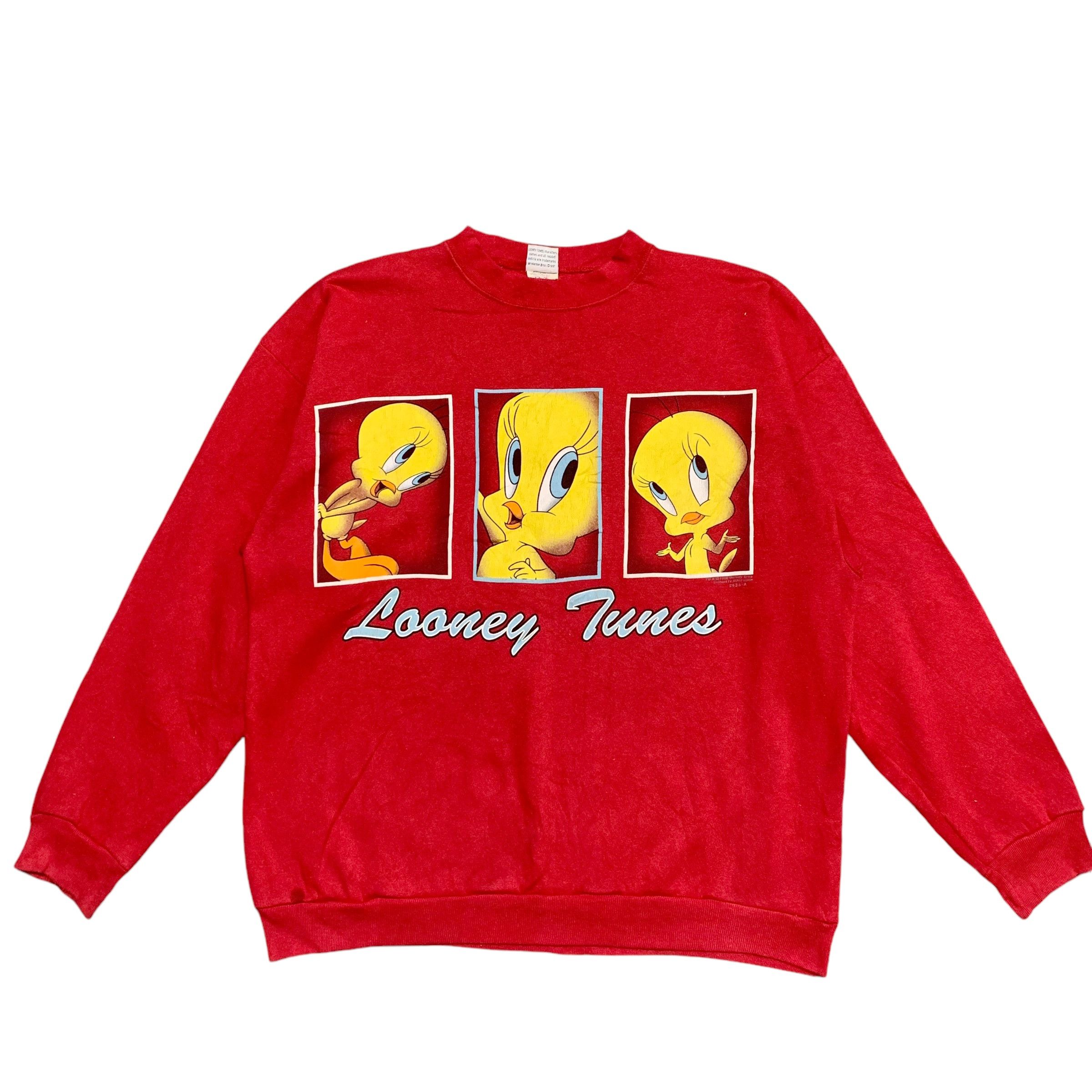 Vintage 90s Looney Tunes Tweety Sweatshirt - 1