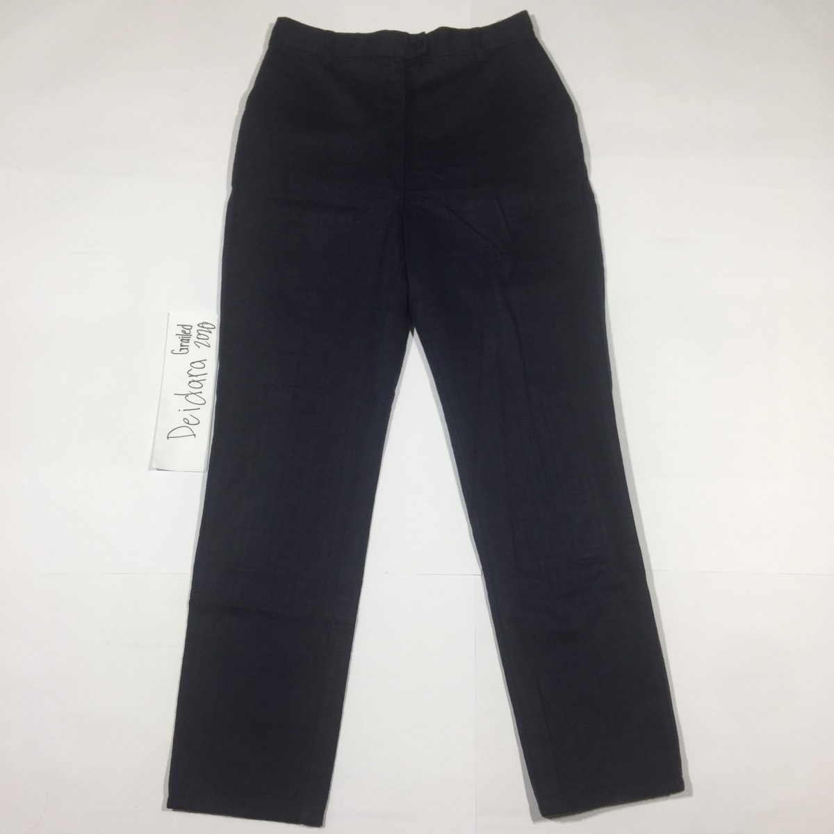 Navy Zucca Monogram Trousers - 1