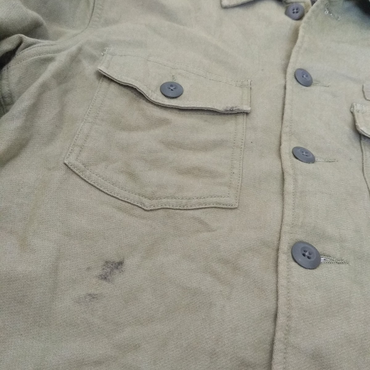 Beams Heart Plus Japan Green US Army Military Jacket Shirt - 4
