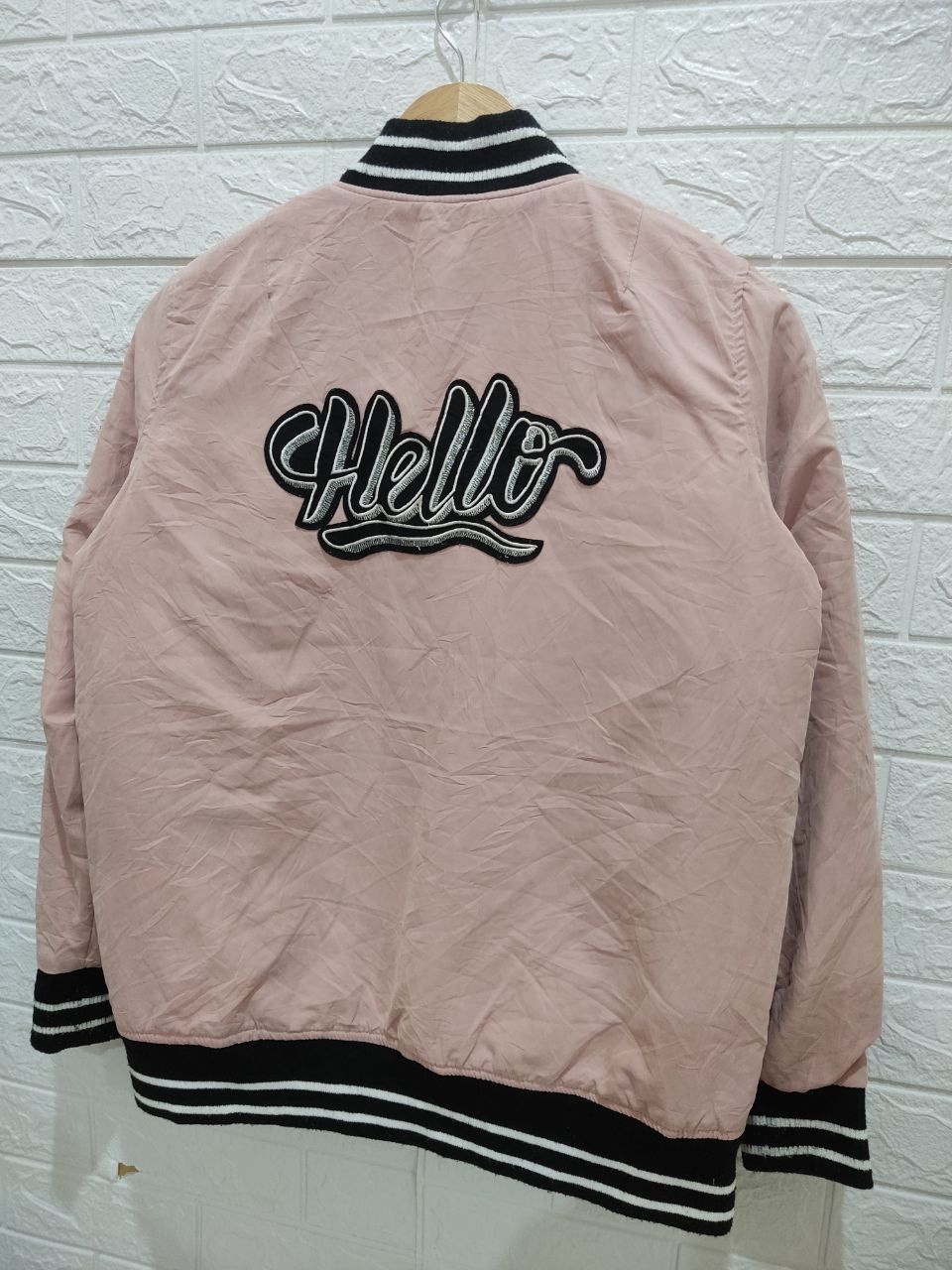 Forever 21 Hello Embroidered Graphic Bomber Jacket - 4