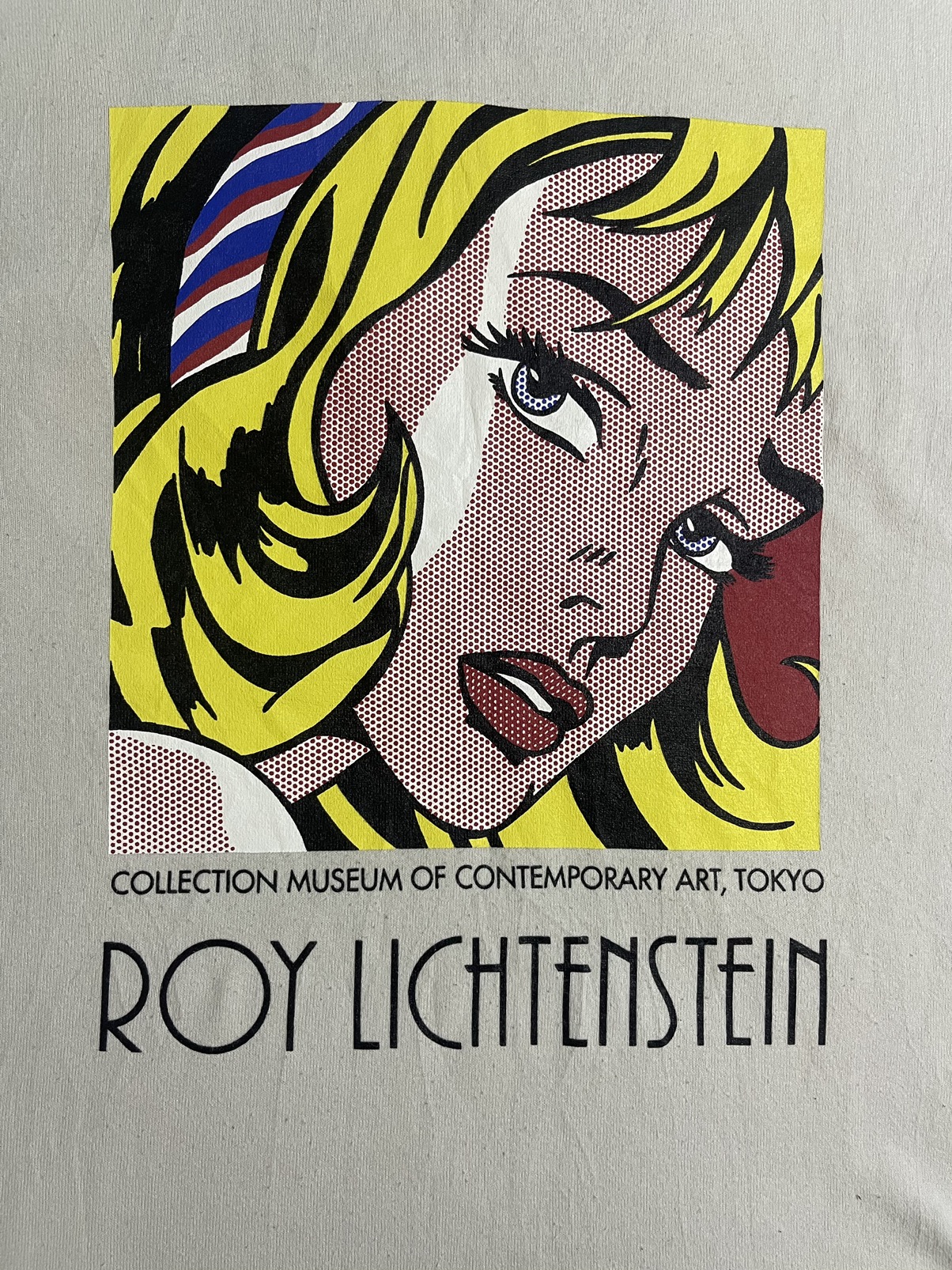 Vintage - Very Rare Roy Lichtenstein Girl Face Tshirt - 1