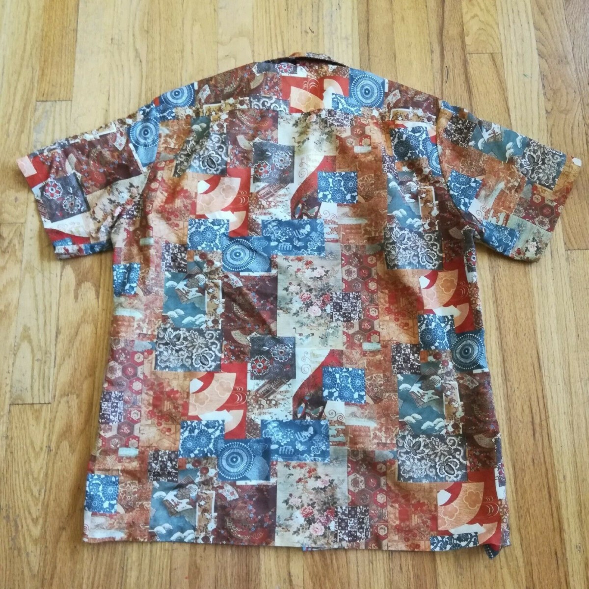 Vintage - Authentic 60s Hawaiian Paisley Floral Patchwork Shirt - 3