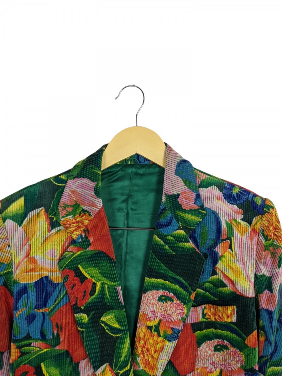 Vtg Floral Blazer Light Jacket Office Coat - 3