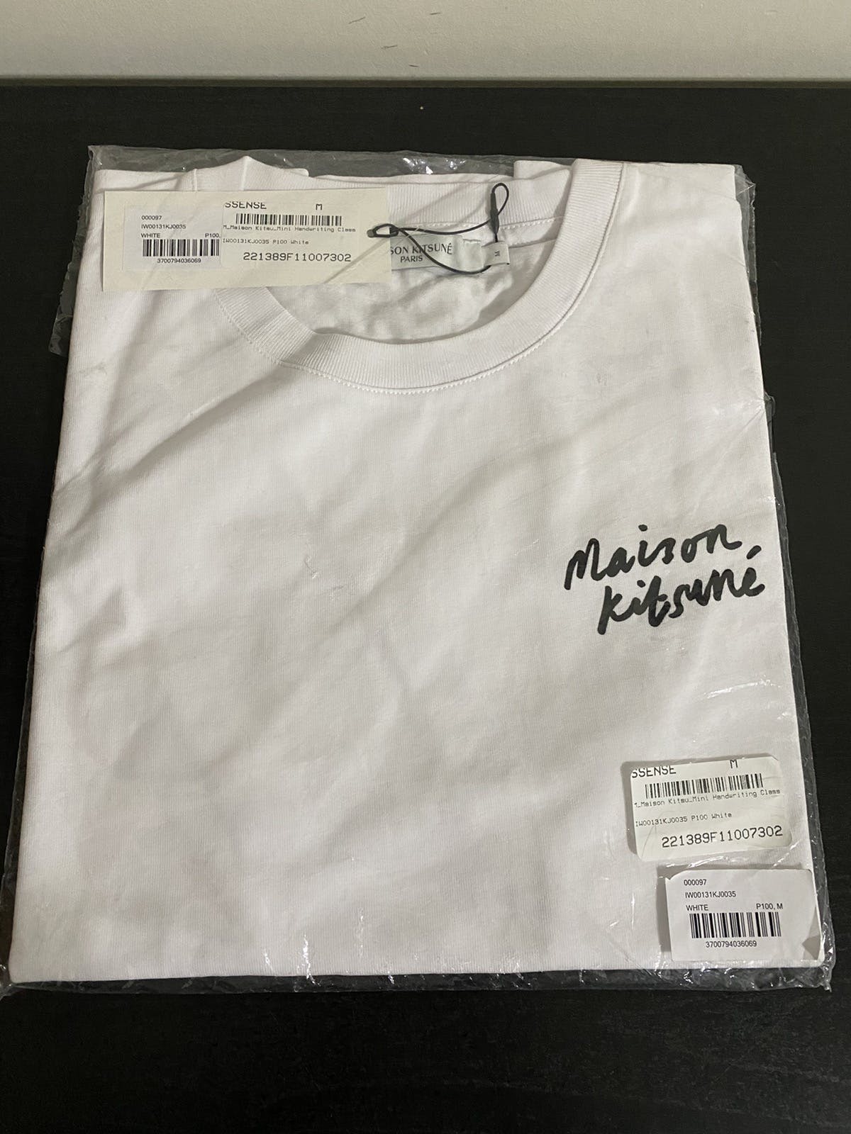 Maison Kitsune White Mini Handwriting T-Shirt - 2