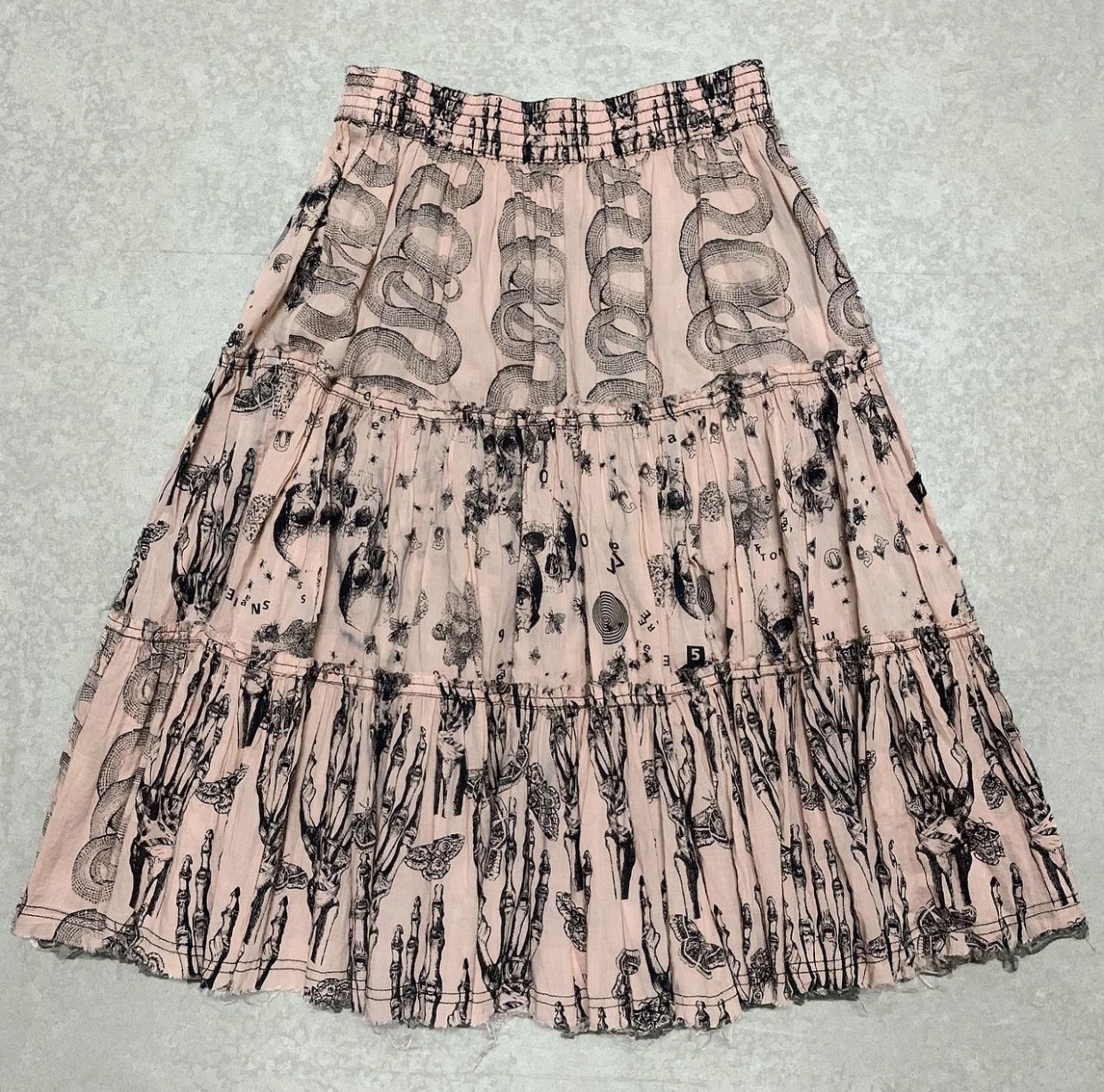 Hysteric Glamour - 1990s Hysteric Glamour Snake & Skull Pattern Skirt - 2