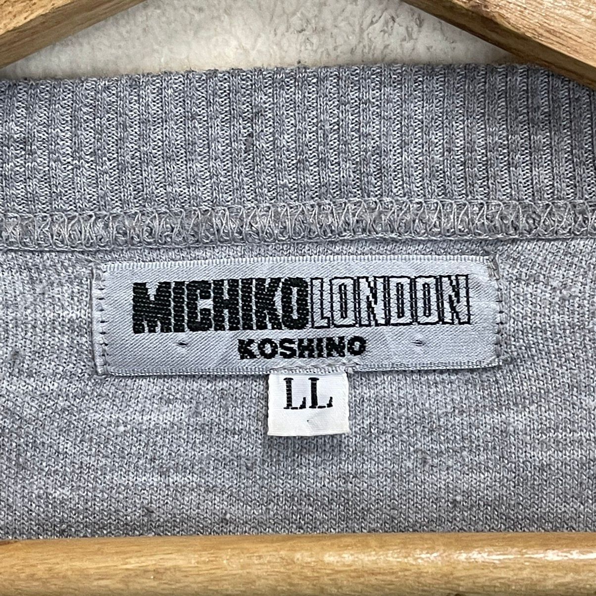 Michiko Koshino - Vintage 90s Michiko London Big Logo Crewneck Sweatshirt - 8
