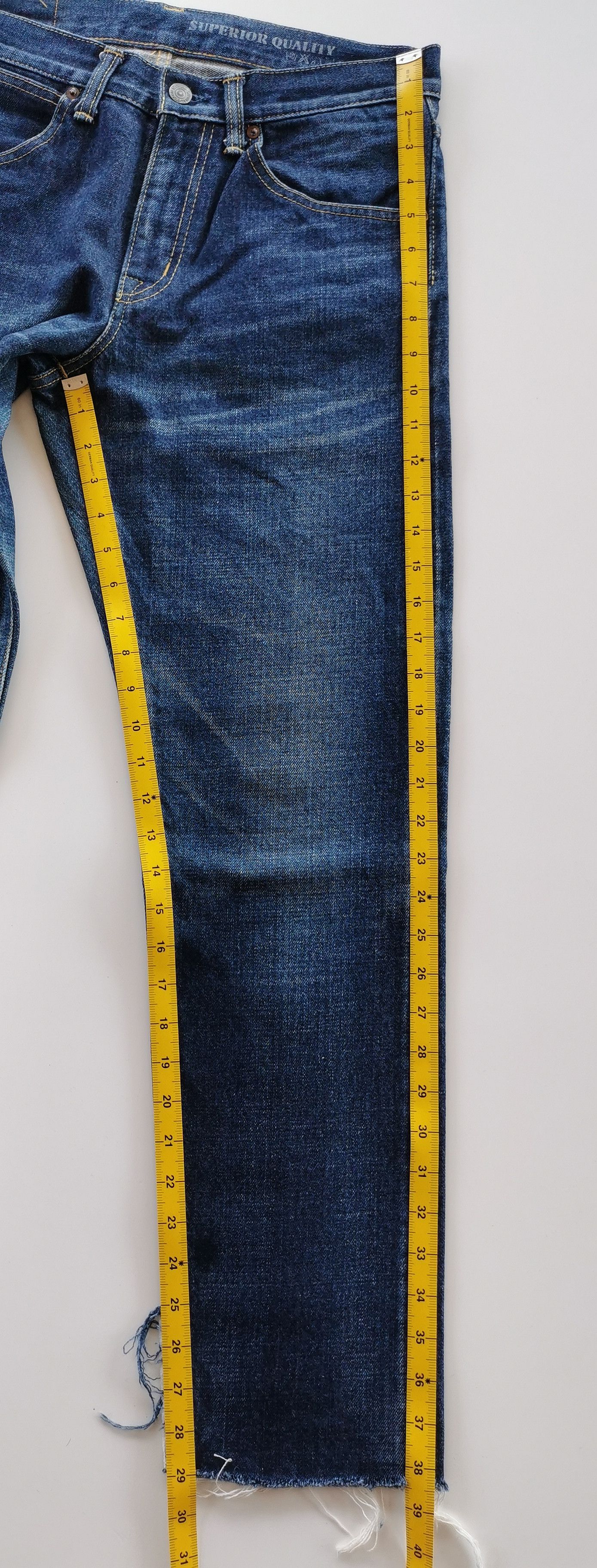 Vintage - Deep Blue Japan Cropped Jeans - 12