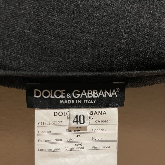 Vintage Dolce & Gabbana Virgin Wool Ruched Dress - 3