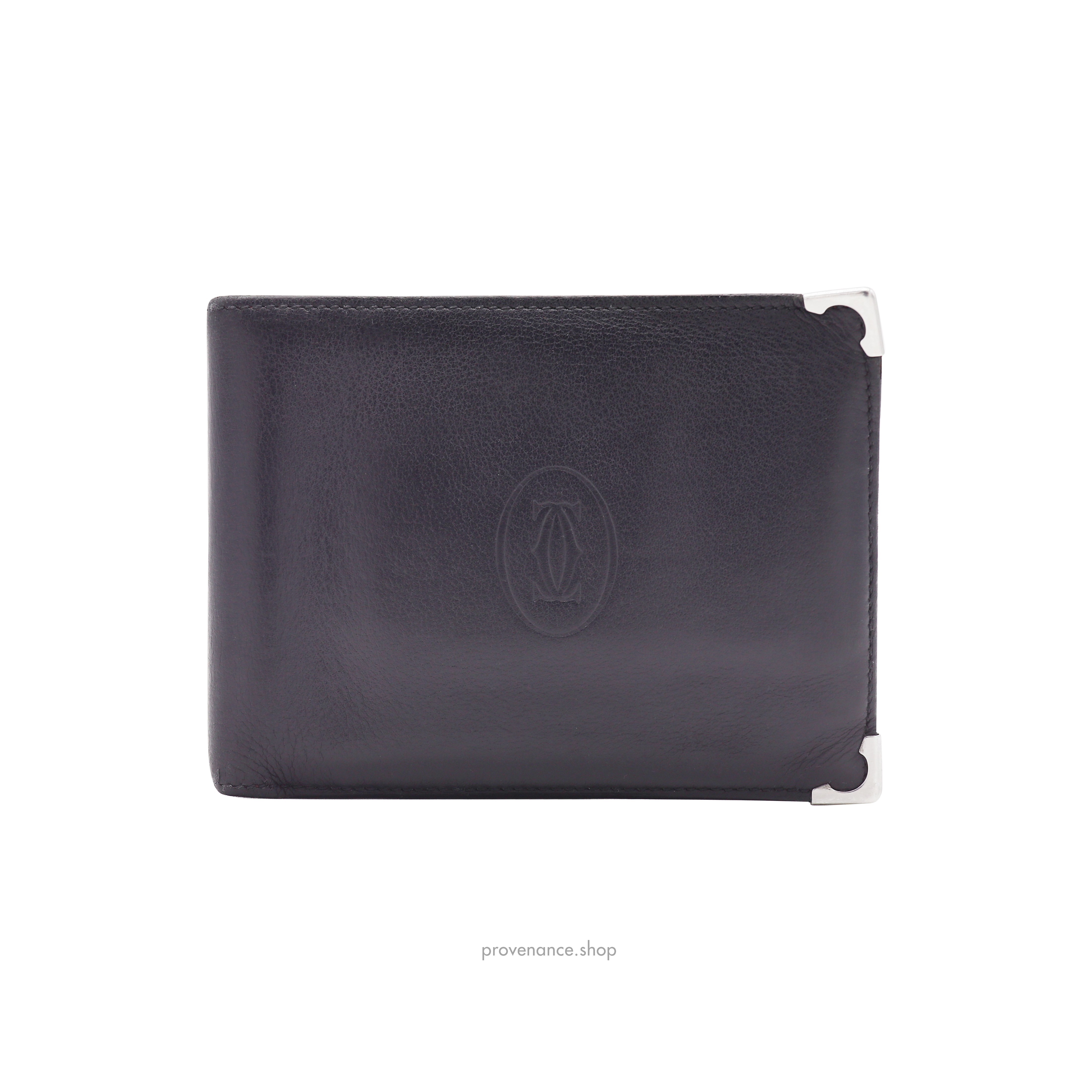 Cartier Bifold Wallet - Black Calfskin Leather - 1