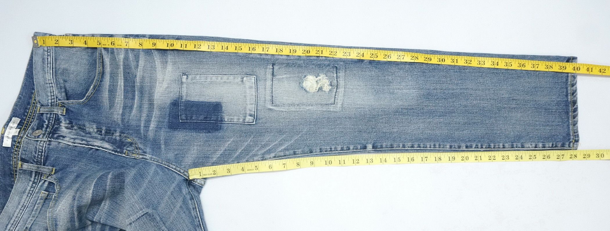 Japanese Brand - Japan FLASH REPORT Distressed Rip Patchwork Jeans - 11