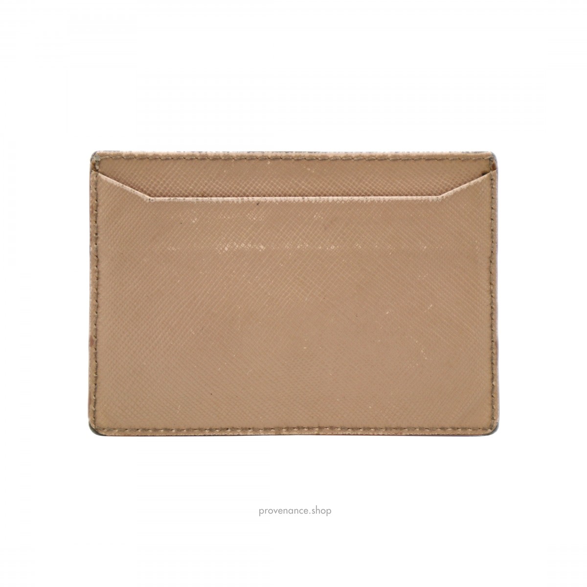 Prada Cardholder Wallet - Peach Saffiano Leather - 2