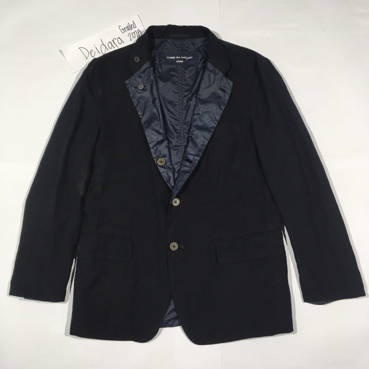 CDG Homme Reversible Twill Jersey Jersey Jacket / Blazer - 1