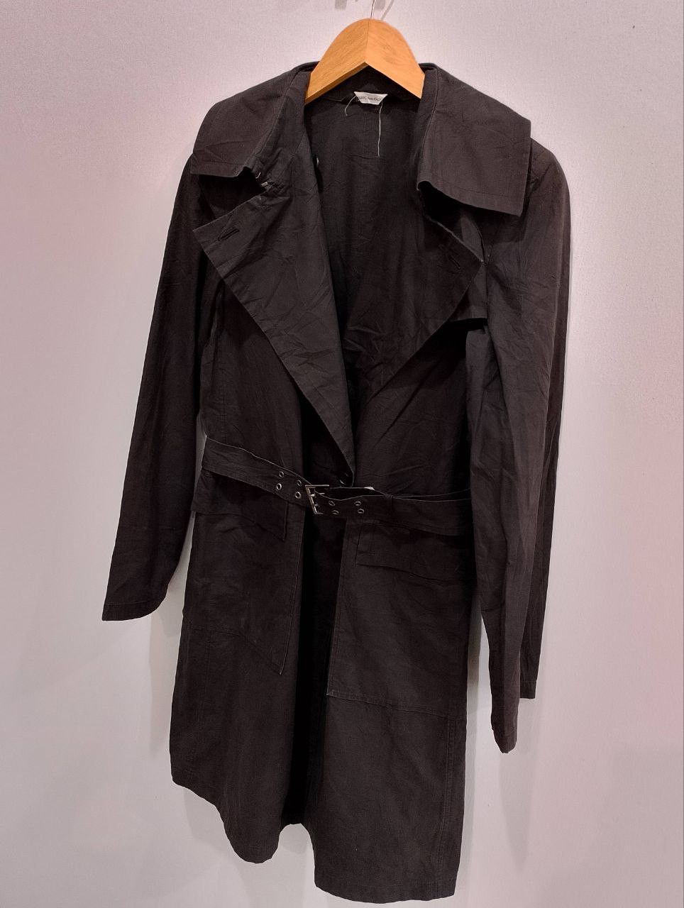 Archival Clothing - PLANET REMIX Made in Japan Black Trench Coats - 4