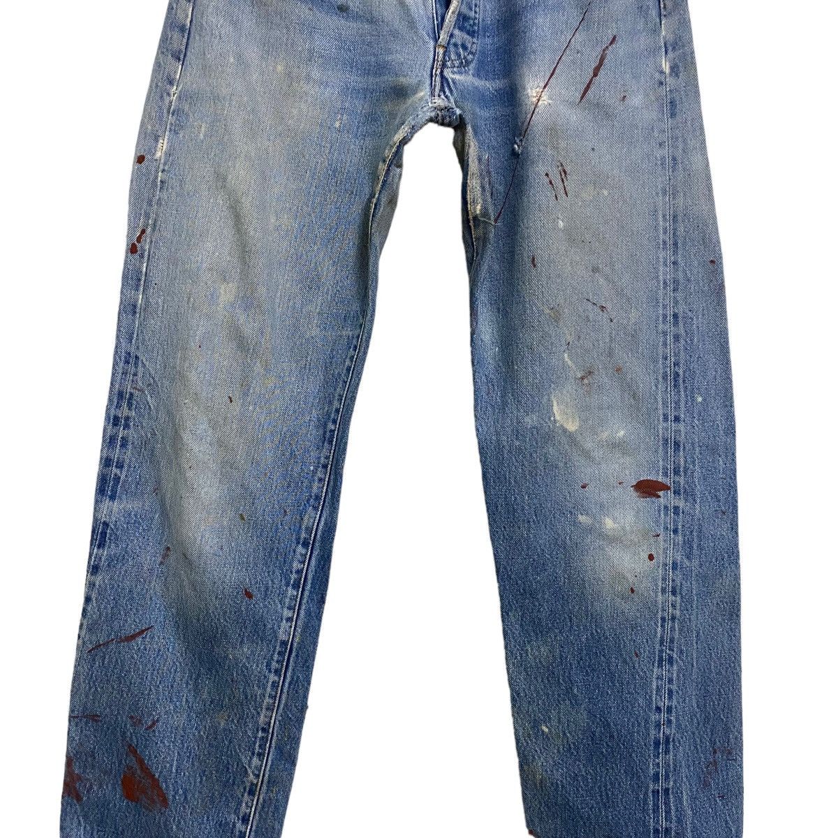 Vintage 80s Levis 501 Redline Jeans Painter Distressed - 6