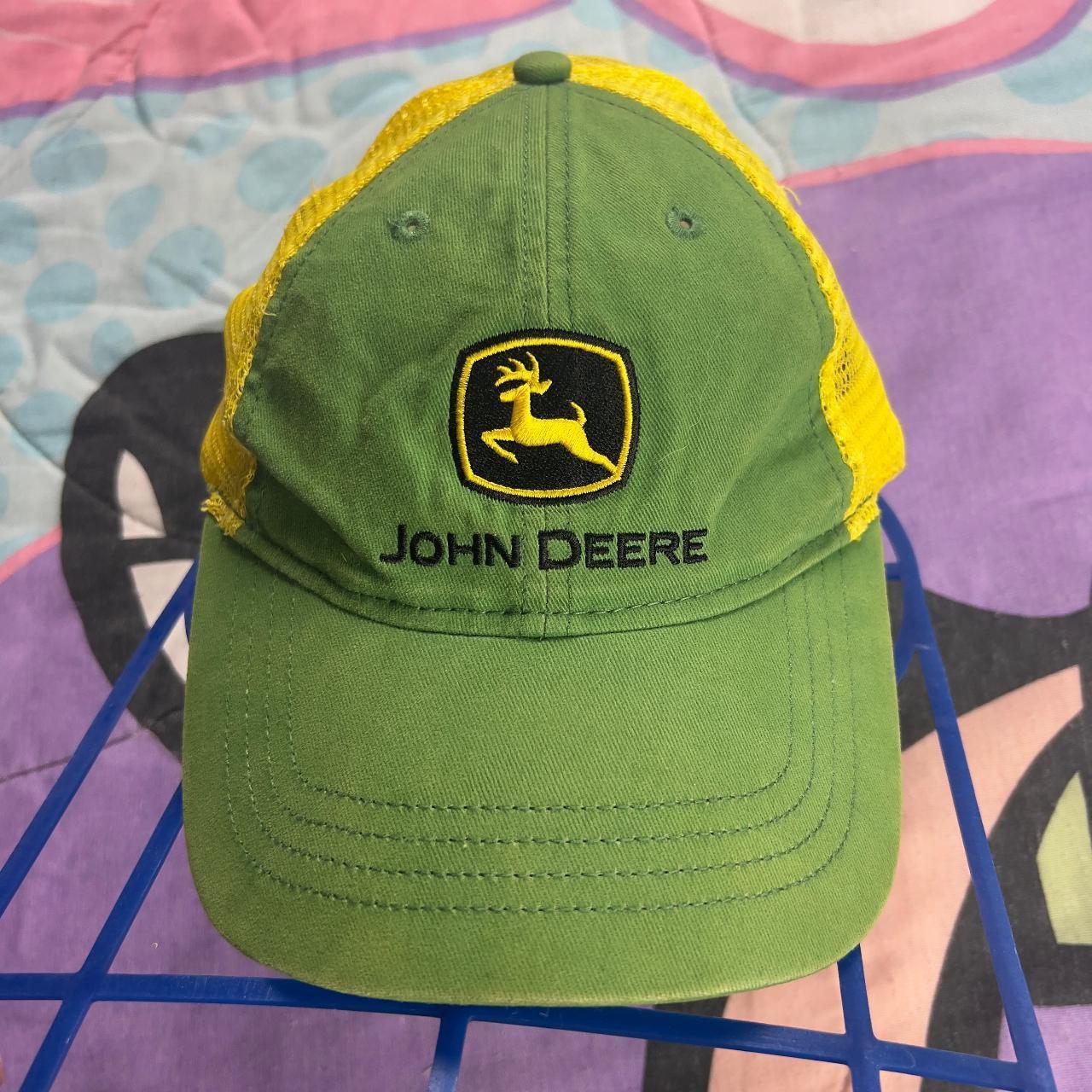 John Deere  Yellow and Green Trucker hat snap back - 1