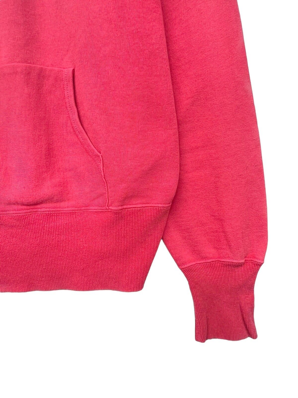 Vintage 45RPM Red Sun Faded Distressed Baggy Boxy Hoodie - 10