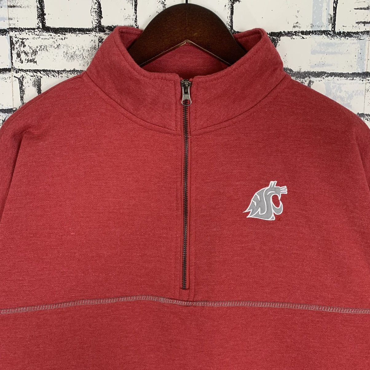 Vintage - Washington State University Cougars Small Logo Half Zip - 2