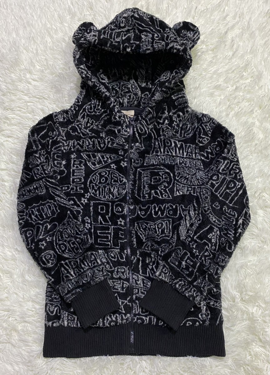 Japanese Brand - repipi armario Fullprint Fleece Hoodie Jacket - 3