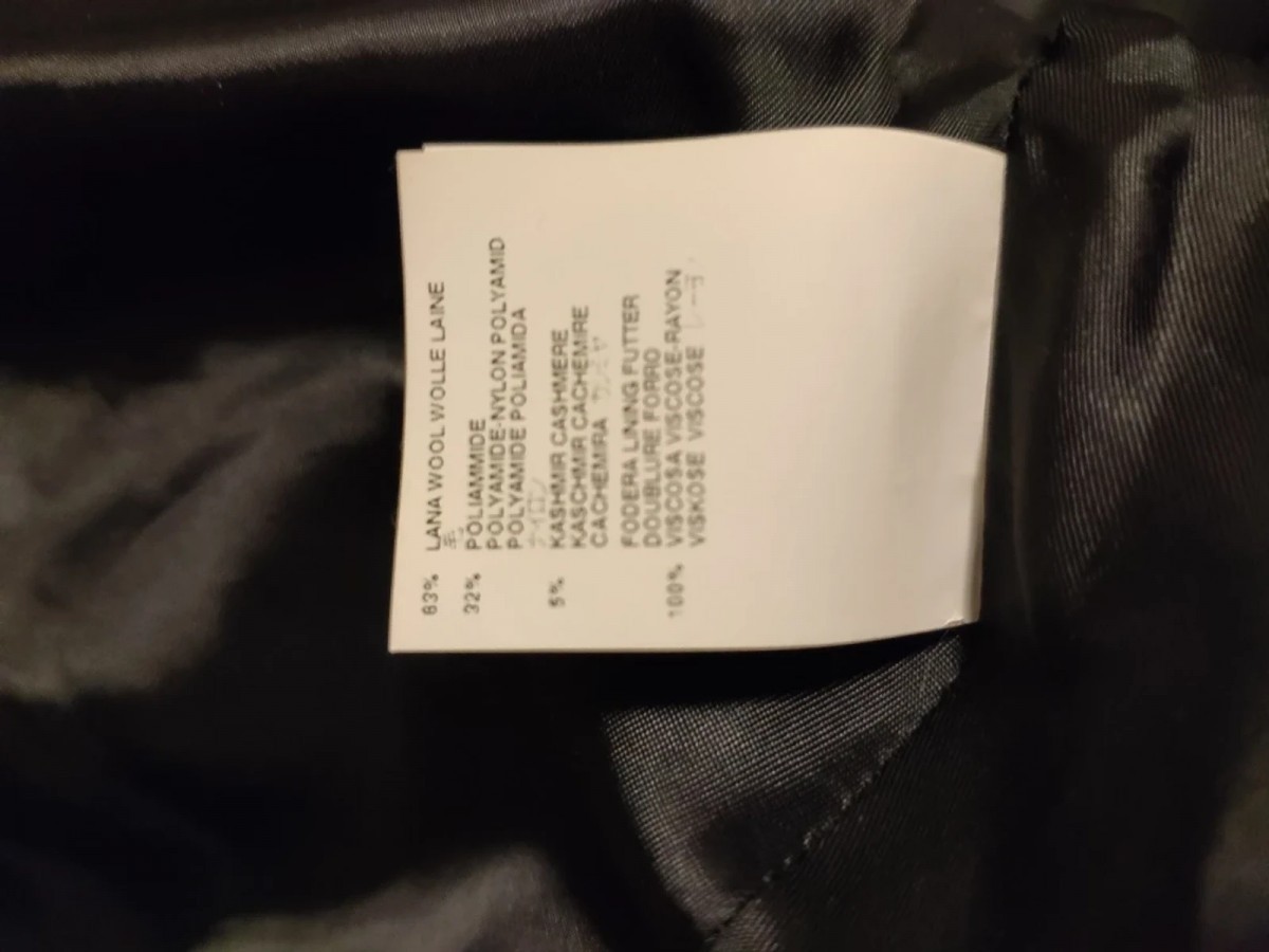 UNIQUE ! 1 Double breasted oversized black coat - 6